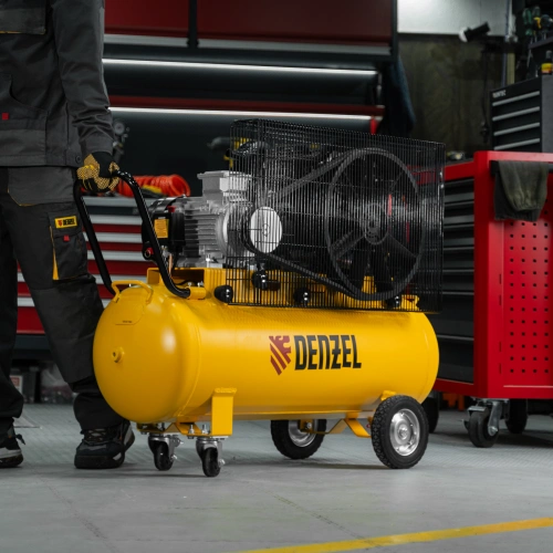 Компрессор воздушный рем. привод BCV 4000-T/100, 4,0 кВт, 100 литров, 690 л/мин Denzel по ценам производителя в Москве с доставкой по всей России
