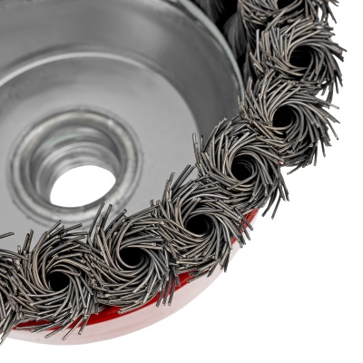 Щетка для УШМ, 100 мм, М14, "чашка", крученая проволока 0.5 мм Matrix купить в Москве с доставкой по всей России | ProtosMarket.ru