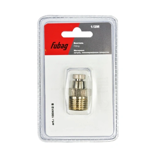 FUBAG Вентиль 1/2 дюйма М, блистер 1 шт купить в Москве с доставкой по всей России | ProtosMarket.ru