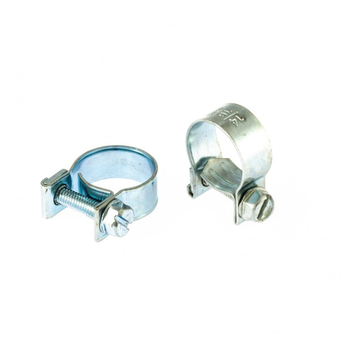 Хомуты металлические, MINI 14-16 мм, ширина 9 мм, винтовой, W1, 2 шт Сибртех купить в Москве с доставкой по всей России | ProtosMarket.ru
