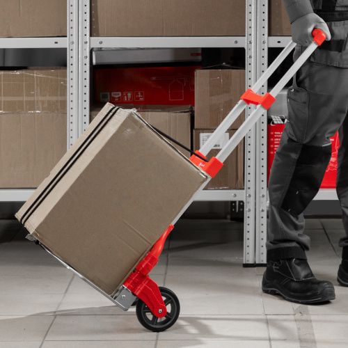 Тележка хозяйственная, складная, 2 колесная, грузоподъемность 70 кг Matrix купить в Москве с доставкой по всей России | ProtosMarket.ru