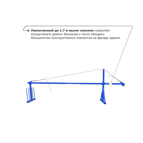Строительная люлька ZLP-800 (длина платформы 10 м, длина троса 80 м) купить в Москве с доставкой по всей России | ProtosMarket.ru