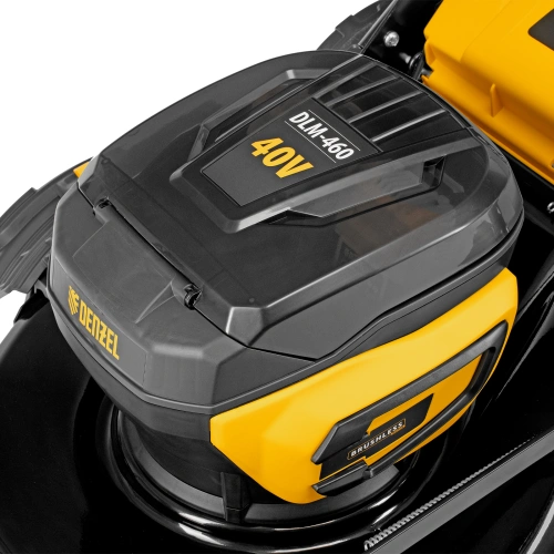 Газонокосилка аккумуляторная бесщет. DLM-460, 460 мм, травосб. 65 л., Li-Ion, 40 В Denzel купить в Москве с доставкой по всей России | ProtosMarket.ru