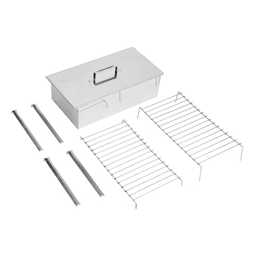 Коптильня двухъярусная 500 x 270 x 175 мм, нержавеющая сталь, 0.8 мм, с поддоном, на ножках, Camping Palisad купить в Москве с доставкой по всей России | ProtosMarket.ru