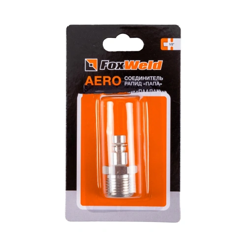Соединитель Rapid M "Папа" - внешняя резьба 1/2" AERO купить в Москве с доставкой по всей России | ProtosMarket.ru