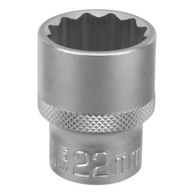 Головка торцевая, 22 мм, двенадцатигранная, CrV, под квадрат 1/2, хромированная Stels купить в Москве с доставкой по всей России | ProtosMarket.ru