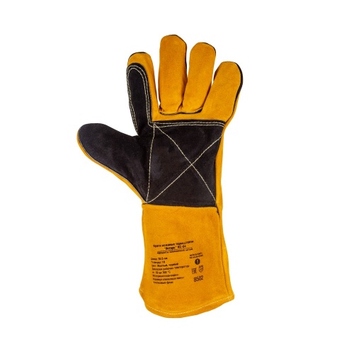 Краги кожаные термостойкие FOXWELD Янтарь КС-04 купить в Москве с доставкой по всей России | ProtosMarket.ru