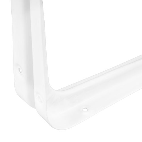 Кронштейн угловой с ребром, 175 х 225 мм, белый Сибртех купить в Москве с доставкой по всей России | ProtosMarket.ru