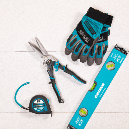 Ножницы по металлу "Piranha", 270 мм, прямой проходной рез, сталь СrMo, двухкомпонентные рукоятки Gross купить в Москве с доставкой по всей России | ProtosMarket.ru