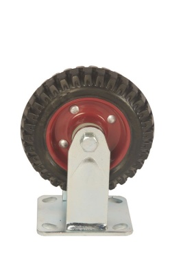 Колесо большегрузное неповоротное PF 160 150 мм резина с протектором (F) купить в Москве с доставкой по всей России | ProtosMarket.ru