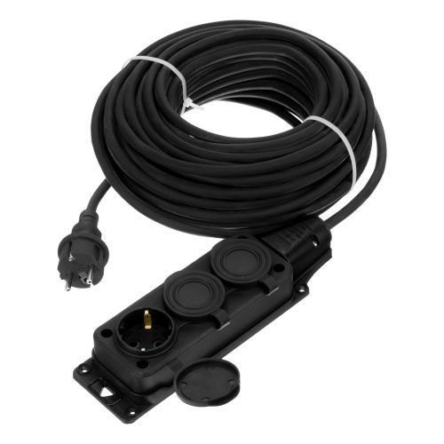 Удлинитель-шнур силовой Top Series, КГТТ, 20м, 3 розетки, 3 x 2,5 мм Denzel купить в Москве с доставкой по всей России | ProtosMarket.ru