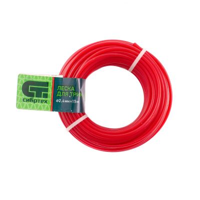 Леска для триммера круглая, 2.4 мм х 15 м, Сибртех купить в Москве с доставкой по всей России | ProtosMarket.ru