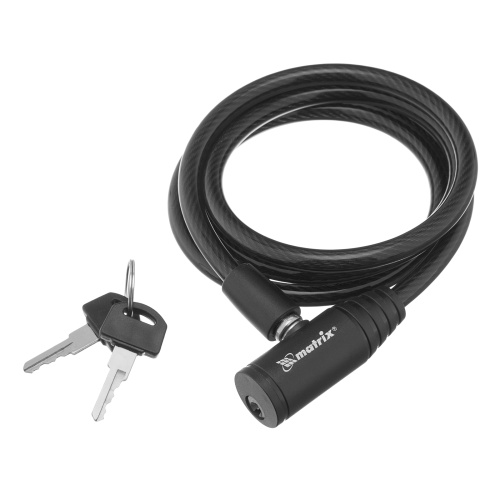 Замок тросовый универсальный, 8 х 1200 мм Matrix купить в Москве с доставкой по всей России | ProtosMarket.ru