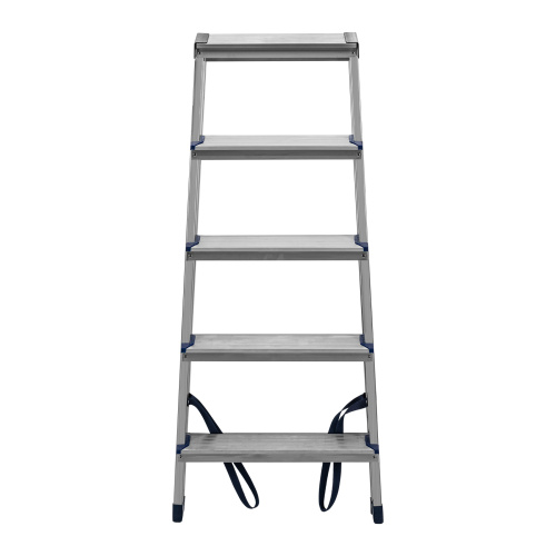 Стремянка двусторонняя 5 ступеней, алюминиевая, Сибртех купить в Москве с доставкой по всей России | ProtosMarket.ru