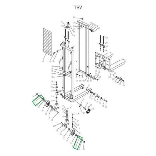Ось поворотного колеса для TRV купить в Москве с доставкой по всей России | ProtosMarket.ru