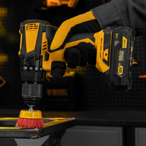 Щетка для дрели, 65 мм, Чашка, со шпилькой, нейлоновая щетина Denzel купить в Москве с доставкой по всей России | ProtosMarket.ru