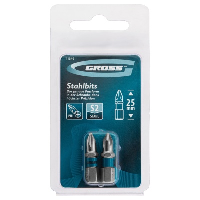 Бита РН1 х 25, сталь S2, 2 шт. Gross купить в Москве с доставкой по всей России | ProtosMarket.ru