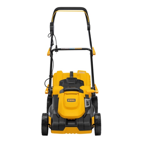 Газонокосилка электрическая GM-1800, 1800 Вт, шир. 38 см, 6 уров., травосб. 40 л.// Denzel купить в Москве с доставкой по всей России | ProtosMarket.ru