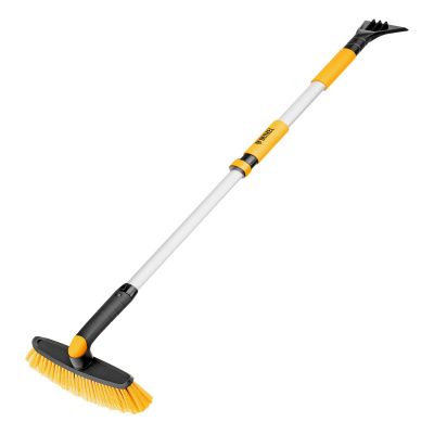Щетка-сметка со скребком, телескоп, поворотная голова, 750-1120 мм Denzel купить в Москве с доставкой по всей России | ProtosMarket.ru