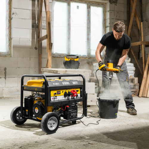 Генератор бензиновый PS 80 E-3, 6.6 кВт, 400 В, 25 л, электростартер Denzel купить в Москве с доставкой по всей России | ProtosMarket.ru