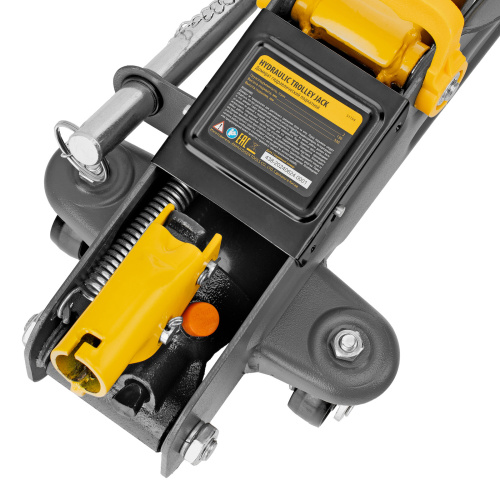 Домкрат гидравлический подкатной с фиксатором, 2 т, 130-330 мм, в кейсе Denzel купить в Москве с доставкой по всей России | ProtosMarket.ru