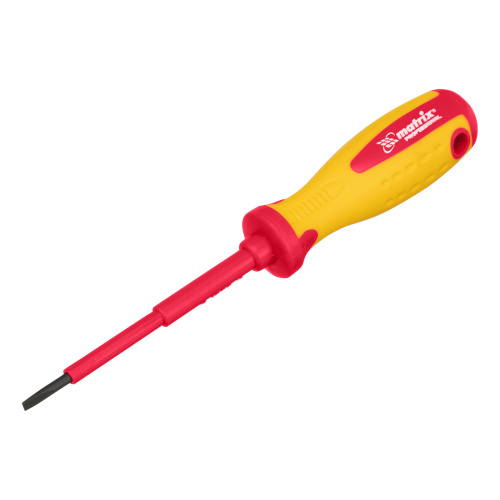 Отвертка Insulated, SL3 x 80 мм, CrMo, до 1000 В, двухкомпонентная рукоятка Matrix Professional по ценам производителя в Москве с доставкой по всей России