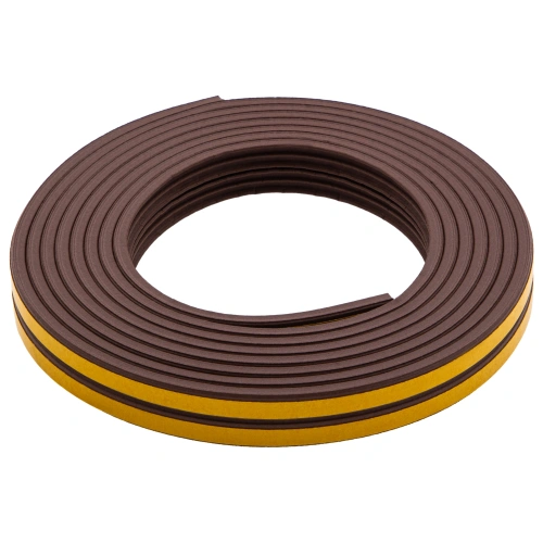 Уплотнитель резиновый, 6 м, профиль "E", коричневый Сибртех купить в Москве с доставкой по всей России | ProtosMarket.ru