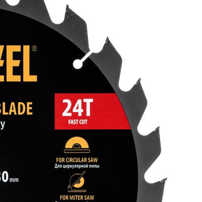 Пильный диск по дереву ф300 х 30 мм, 24 зубьев Denzel купить в Москве с доставкой по всей России | ProtosMarket.ru