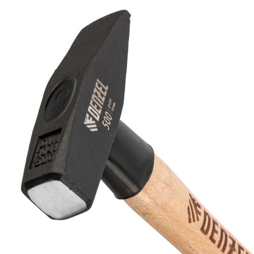 Молоток слесарный, 500 г, кованый квадратный боек, буковая рукоятка Denzel купить в Москве с доставкой по всей России | ProtosMarket.ru