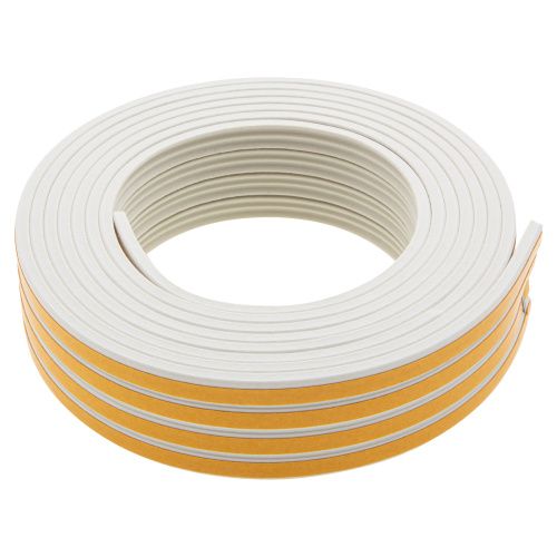 Уплотнитель резиновый, 12 м, профиль "E", белый Сибртех купить в Москве с доставкой по всей России | ProtosMarket.ru