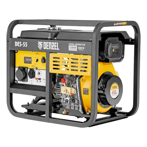 Генератор дизельный DES-55, 5,5 кВт, 230 В, 11 л, ручной стартер Denzel купить в Москве с доставкой по всей России | ProtosMarket.ru