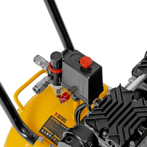 Компрессор безмасляный, малошумный DLS 1800/100,1800 Вт, 3x600, 100 л, 345 л/мин Denzel купить в Москве с доставкой по всей России | ProtosMarket.ru