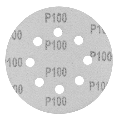 Круг абразивный на ворсовой подложке под "липучку", перфорированный, P 100, 125 мм, 5 шт Сибртех купить в Москве с доставкой по всей России | ProtosMarket.ru