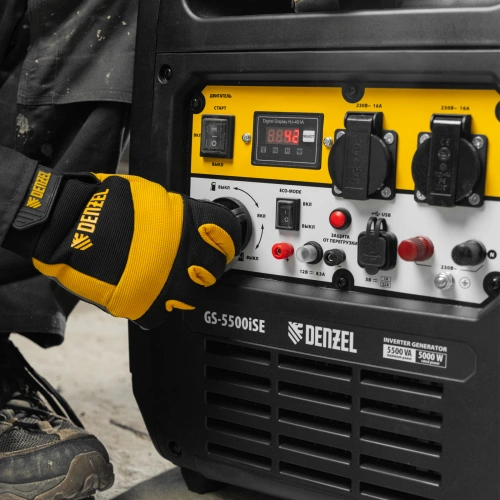 Генератор инверторный GS-5500iSE, 5,5 кВт, 230 В, закрытый корпус,электростартер Denzel купить в Москве с доставкой по всей России | ProtosMarket.ru