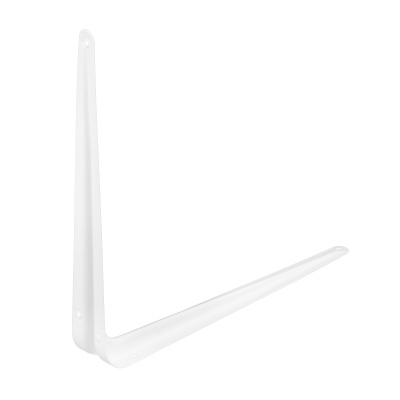 Кронштейн угловой с ребром, 350 х 400 мм, белый Сибртех купить в Москве с доставкой по всей России | ProtosMarket.ru