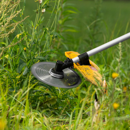 Триммер бензиновый DT-43E, 43 см3, неразъемная штанга, электростартер, состоит из 2 частей Denzel купить в Москве с доставкой по всей России | ProtosMarket.ru