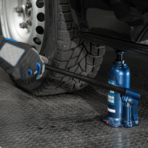 Домкрат гидравлический бутылочный, 5 т, h подъема 207-404 мм, в пластиковом кейсе Stels купить в Москве с доставкой по всей России | ProtosMarket.ru