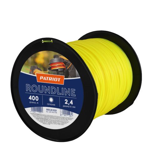 Леска Roundline D 2,4 мм L 400 м (круглая, желтая) купить в Москве с доставкой по всей России | ProtosMarket.ru