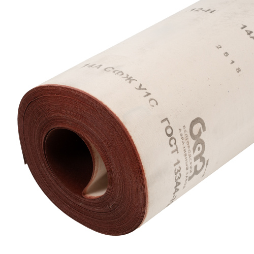 Шкурка на тканевой основе, зернистость № 12, 800 мм х 30 м, "БАЗ" купить в Москве с доставкой по всей России | ProtosMarket.ru