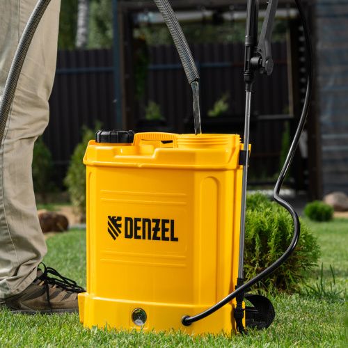 Опрыскиватель ранцевый аккумуляторный D-12LA, 12 л, 12 В, 8 Ач Denzel купить в Москве с доставкой по всей России | ProtosMarket.ru
