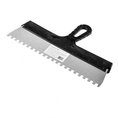 Шпатель из нержавеющей стали, 350 мм, зуб 8 х 8 мм, пластмассовая ручка Sparta купить в Москве с доставкой по всей России | ProtosMarket.ru