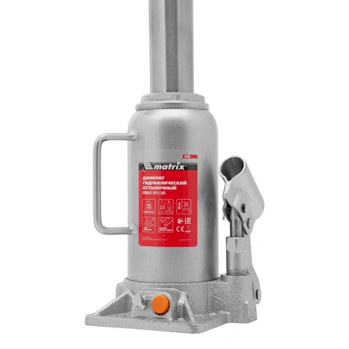 Домкрат гидравлический бутылочный, 12 т, h подъема 230-465 мм Matrix по ценам производителя в Москве с доставкой по всей России