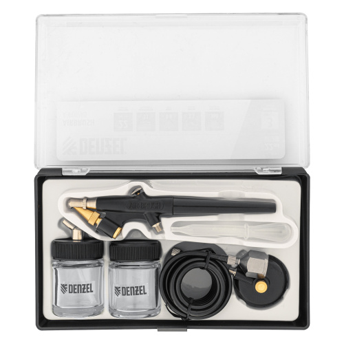 Аэрограф с нижним бачком AB2, 0,8 мм, 22 мл, 11 л/мин Denzel купить в Москве с доставкой по всей России | ProtosMarket.ru