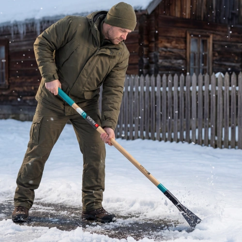 Ледоруб-топор, 175 мм, 1,76 кг, деревянный черенок, ПВХ накладка LUXE Palisad купить в Москве с доставкой по всей России | ProtosMarket.ru