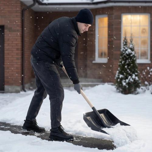 Лопата для уборки снега пластиковая, 420 х 425 мм, без черенка, Сибртех купить в Москве с доставкой по всей России | ProtosMarket.ru