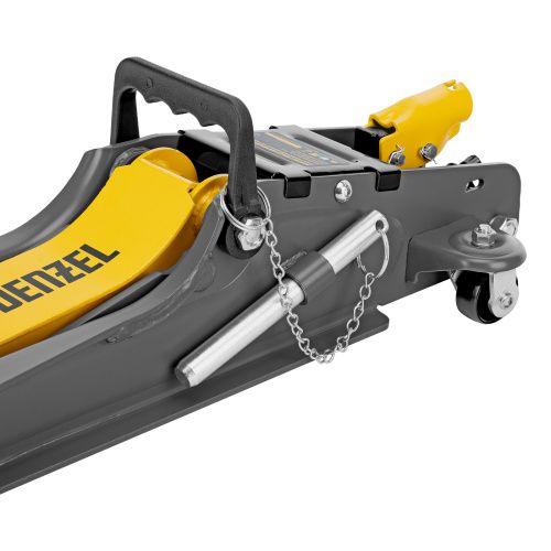 Домкрат гидравлический подкатной с фиксатором, 2,5 т,  85-385 мм, в пласт. кейсе Denzel купить в Москве с доставкой по всей России | ProtosMarket.ru