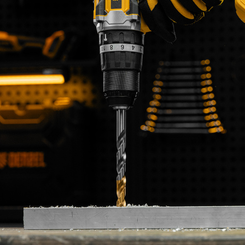 Сверло спиральное по металлу 12 x 151 мм, Р6М5, Golden Tip  Denzel купить в Москве с доставкой по всей России | ProtosMarket.ru