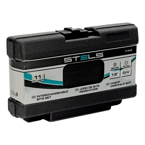 Набор бит SPLINE, шестигранный хвостовик 1/2'', CrV, 10 мм, 11 предметов Stels купить в Москве с доставкой по всей России | ProtosMarket.ru