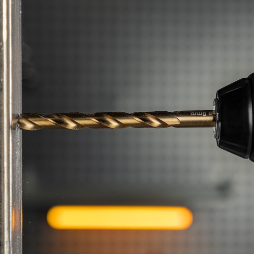 Сверло по металлу, 8 мм, HSS Co-8%// Denzel купить в Москве с доставкой по всей России | ProtosMarket.ru