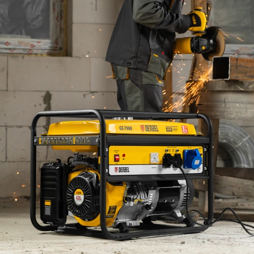 Генератор бензиновый GE 7900, 6.5 кВт, 220 В/50 Гц, 25 л, ручной пуск Denzel купить в Москве с доставкой по всей России | ProtosMarket.ru